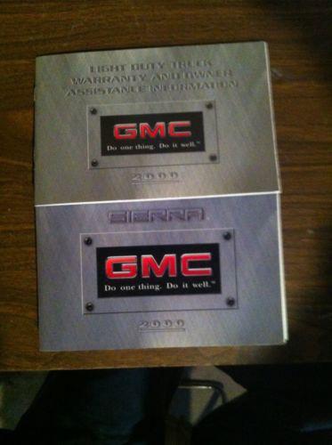 2000 gmc sierra owners manual