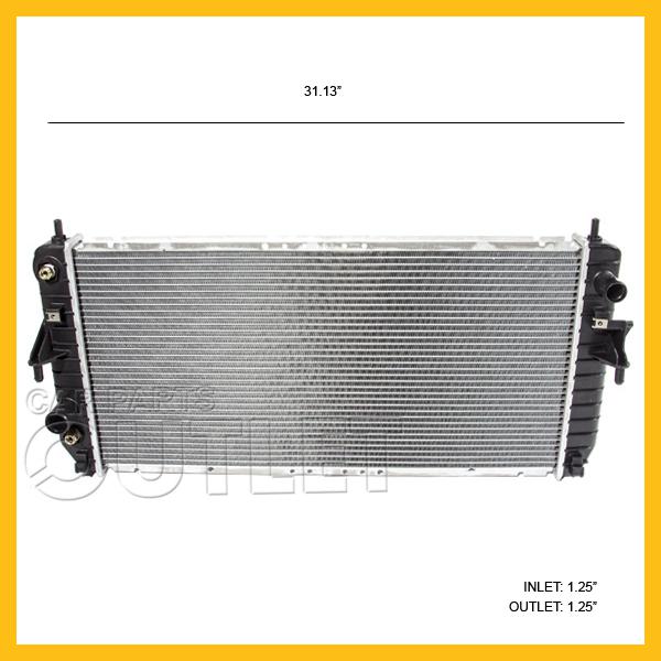 2006-2011 buick lucerne radiator gm3010493 4.6l v8 dts auto trans toc alum core