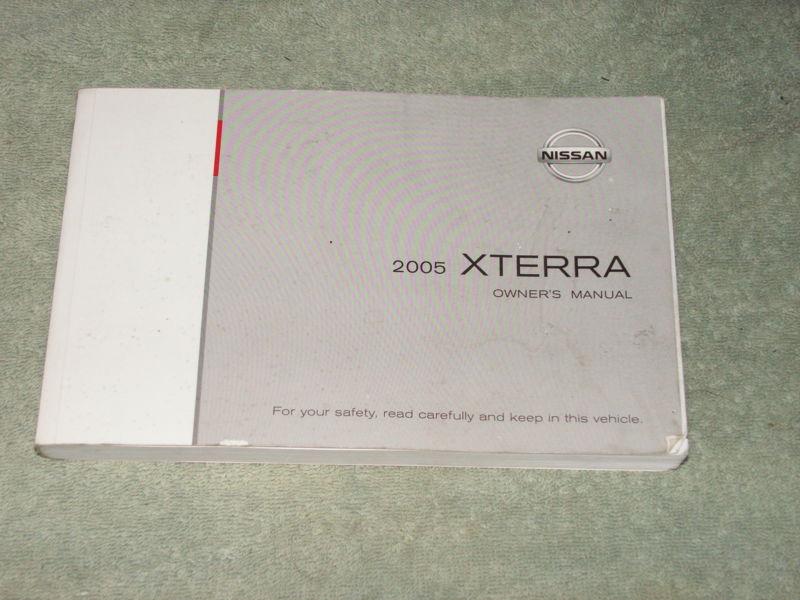 2005 nissan xtrerra owners manual