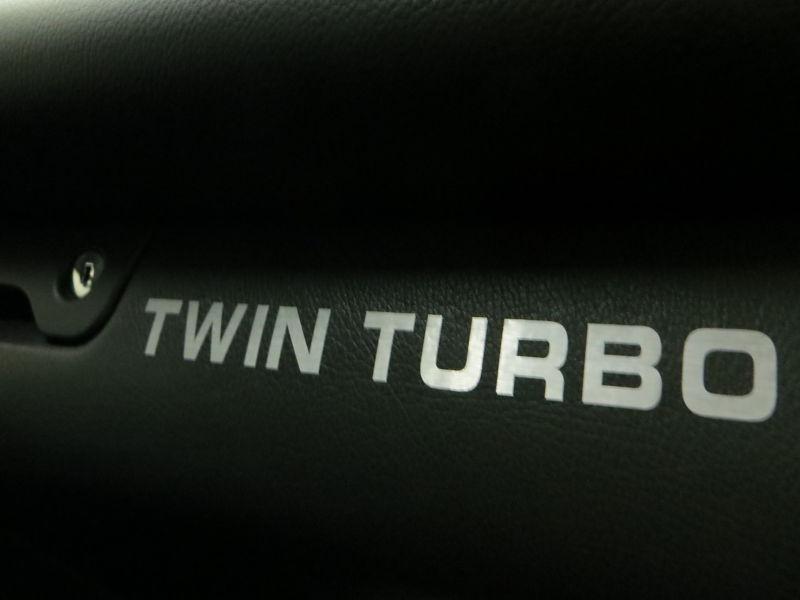 2pcs dashboard badge decal sticker *twin turbo*