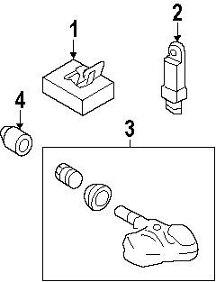 Infiniti 40780ja01b genuine oem factory original pressure sensor nut