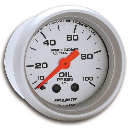 Auto meter 4321 ultra-lite; mechanical oil pressure gauge