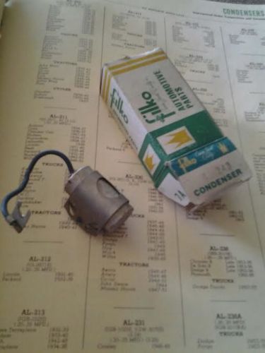 Condenser filko al-243 for 1951-58 usa vehicles points nos