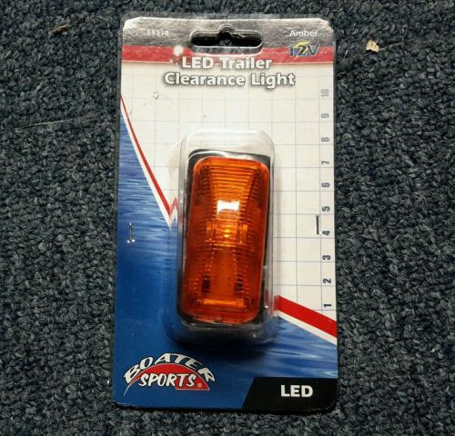 Boater sports 59318 amber waterproof led clearance light - screw mount marine md