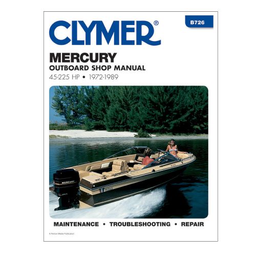 Clymer mercury 45-225 hp outboards (1972-1989) -b726