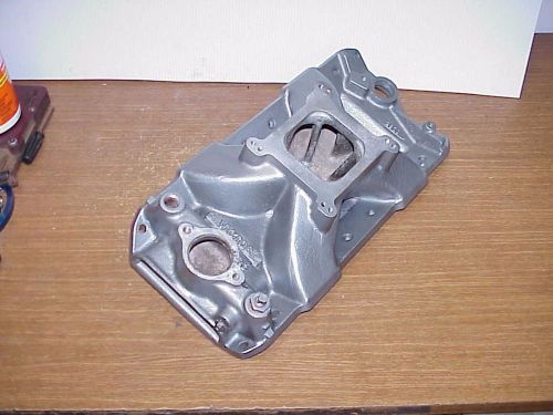 Edelbrock #2970 sb chevy 23° victor airgap  aluminum intake manifold imca nhra