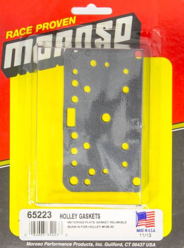 Moroso metering block gaskets holley 4160/4175 carbs p/n 65223