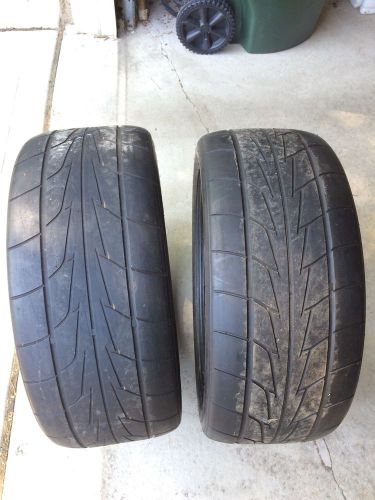 2 used 275/40-20 nitto nt 555r extreme drag radial 40r r20 tires