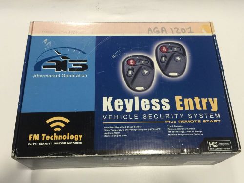 Aftermarket generation alarm/ remote start/ keyless entry aga1201