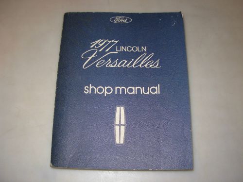 1977 lincoln versailles shop manual