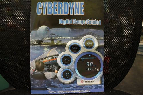 Blue digital automobile gauges