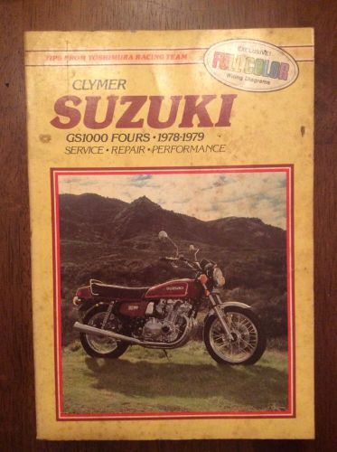 1977-1978 clymer suzuki motorcycle gs400 twins service manual  m372  (211)