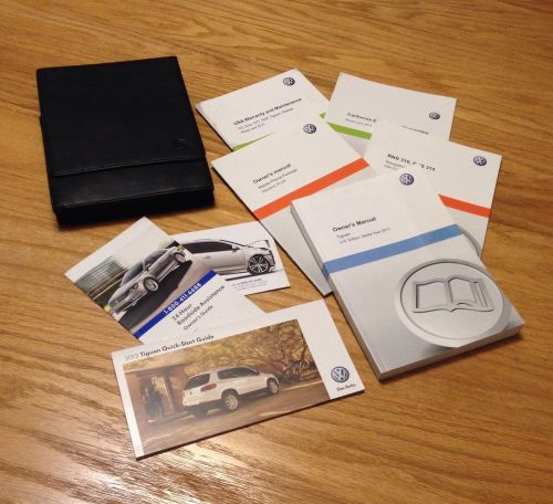 2013 volkswagen vw tiguan u.s edition owner&#039;s manual with leather case
