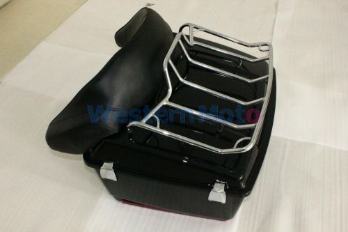 Motorcycle large trunks and tour top packs for harley ktp series abs aftermarket
