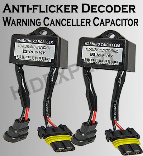 Icbeamer 2 pcs lexus warning decoder canceller capacitor anti-flicker uf2985