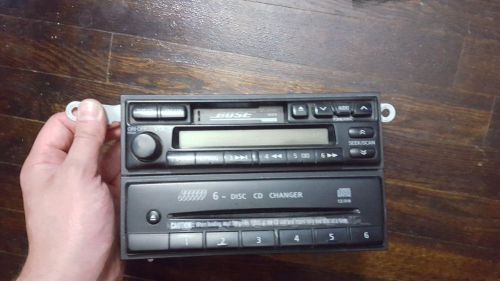 01-02 bose radio cd 6 disc changer cassette player for nissan pathfinder oem