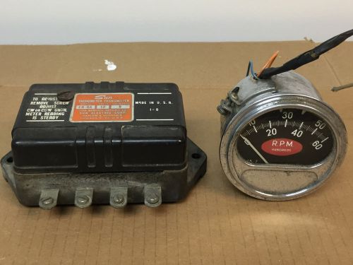 Vintage original 1960&#039;s  sun tachometer 6k w/ 8cyl. sending unit used