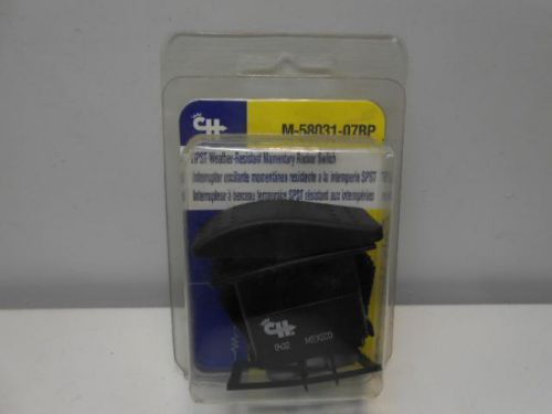 Nos cole hersee m-58031-07bp spst weather-resistant on-off rocker switch