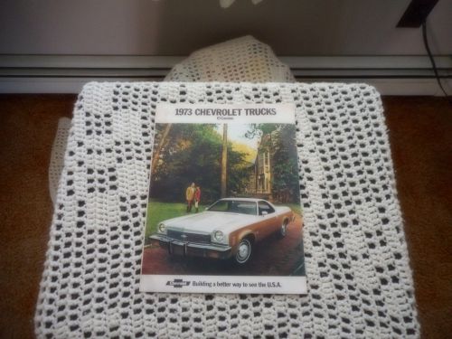 Original 1973 chevrolet el camino sales brochure 6 pages