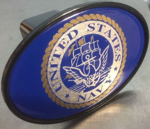 United states navy towing trailer hitch cover cap fits 2&#034; receiver