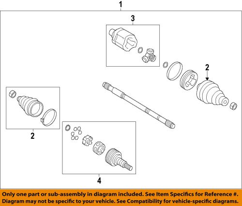 Gm oem front drive-axle assembly 22870110