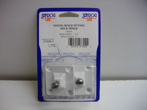 Sea dog side mount deck hinge fitting white 273256-1 bimini top mount