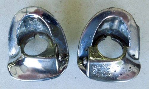 1955 1956  chevy windshield wiper escutcheons  - item #5 - right and left