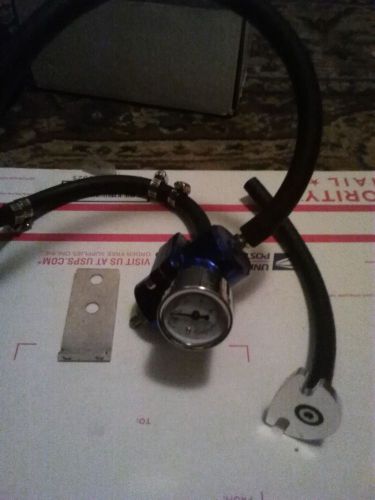 Metalic blue jdm adjustable universal fuel regulator