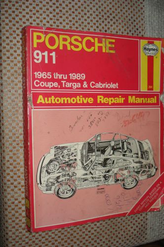 1965-1989 porsche 911 shop manual haynes service repair book targa 70 67 78 72