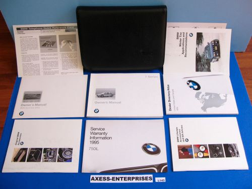 95 - 1995 bmw 7-series e38 750 il 750il / 740 i il owners manuals books set l143