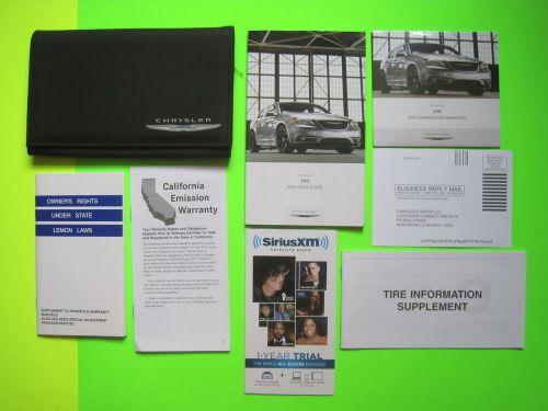 2014 chrysler 200 owner&#039;s manual user guide set &amp; case *oem*