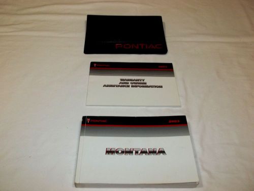 2003 pontiac montana owner manual 3/pc.set &amp; black pontiac factory case.free s/h