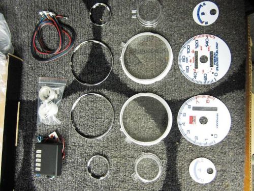 94-01 acura integra automatic ls rs gs 7 color cluster led glow gauges 8k rpm