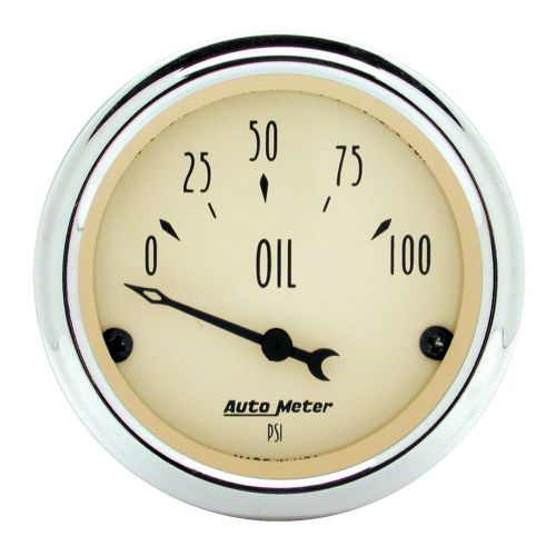 Auto meter 1827 antique beige; oil pressure gauge