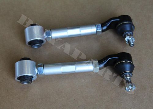 2004-2008 acura tsx adjustable rear upper camber control arms kit pair silver