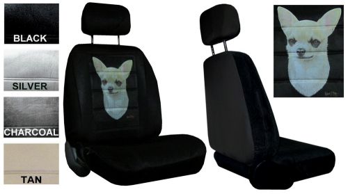 Chihuahua dog canine 2 low back bucket car truck suv new seat covers pp 2a