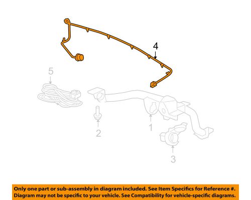 Gm oem trailer hitch-rear bumper-wire harness 25910884