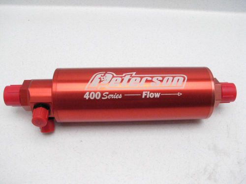 Peterson  09-0483  600 series  fuel filter -10an 45 micron w/ 6an accessory port