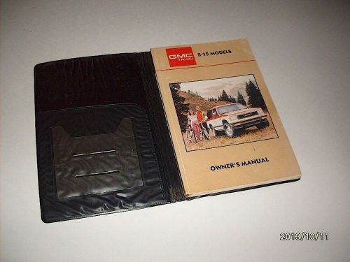 1987 gmc s-15 owners manual owner&#039;s guide book original