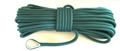 Anchor line 3/8&#034; x 100ft teal double braid nylon/ rope  made in the usa