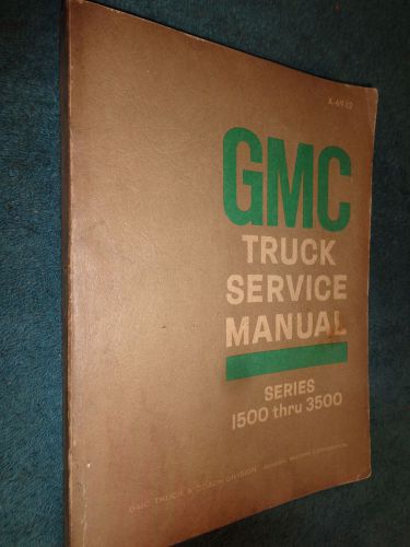 1969 gmc shop manual / original 1500-3500 pickup suburban+ / base book for 1970