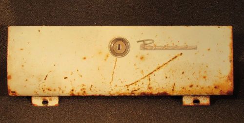 1958 edsel pacer dash glove compartment box door cover hinges &amp; latch