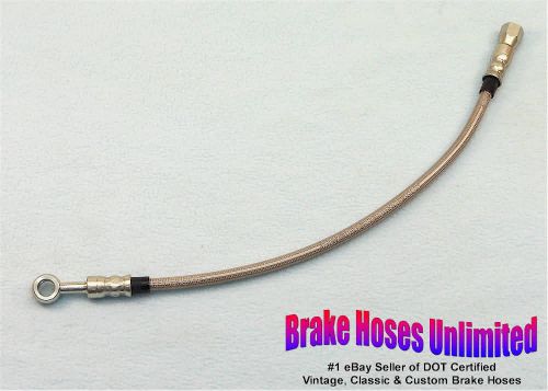 60 inch, dot -4an / jic stainless hose, straight female to 7/16&#034; straight banjo