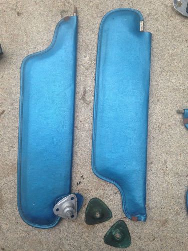 B5  blue 1970 1971 cuda sun visor set original barracuda mopar e body challenger