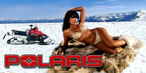 Polaris snowmobile racing snocross garage banner - snow chic #18