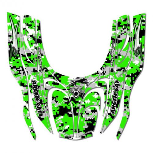 Sled wrap snowmobile decals graphics fits arctic cat zr 2000-2006