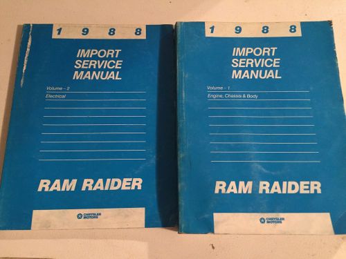 1988 dodge ram raider truck service repair shop manual set engine electrical oem