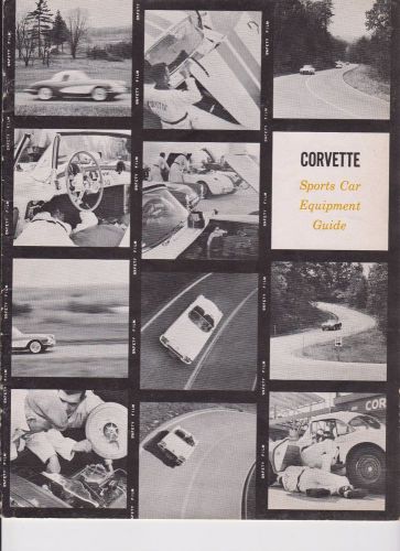 1959 original chevrolet corvette sports car equipment guide sales brochure