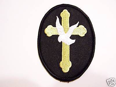 #0448 motorcycle vest patch cross / dove