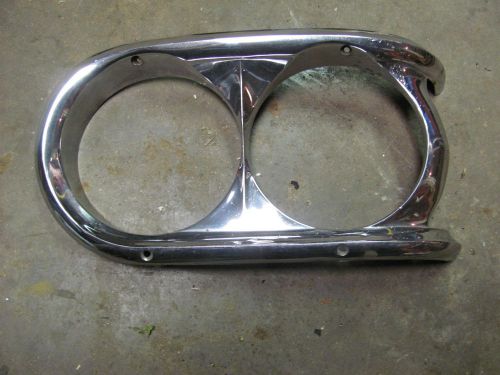 11959 59 oldsmobile- driver side front head light bezel- nice chrome-!!!